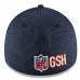 Men's Chicago Bears New Era Heather Gray/Navy 2018 NFL Sideline Road Official 39THIRTY Flex Hat 3058268